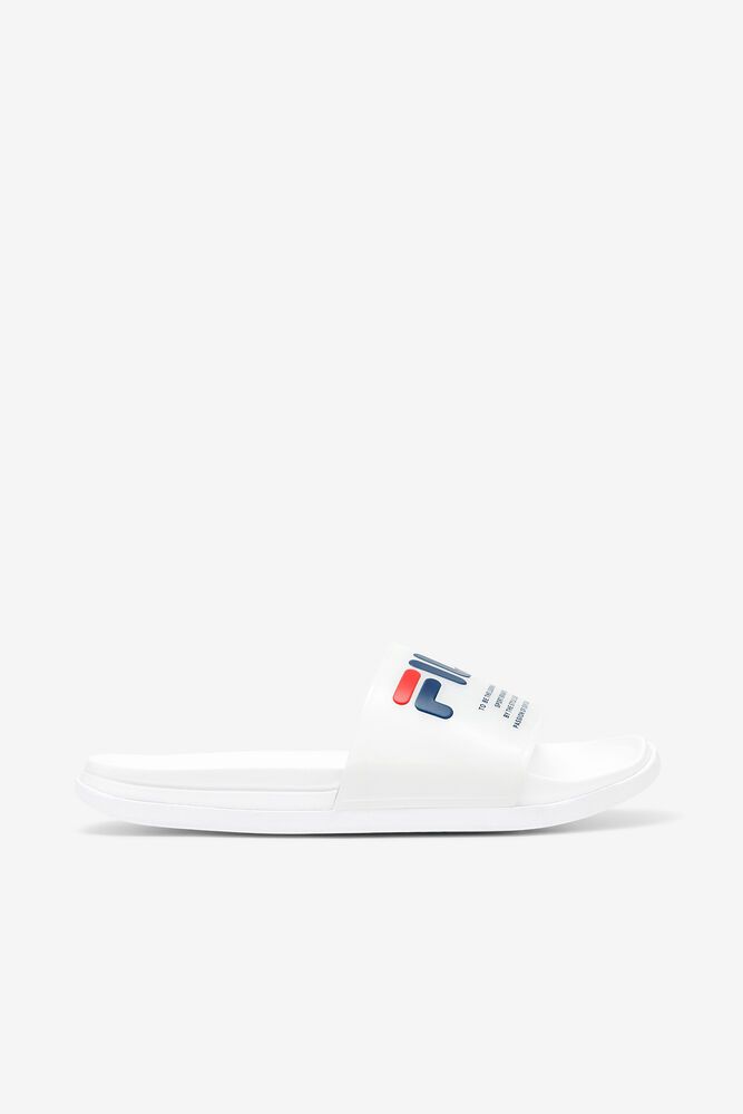 Fila Sandals Womens White Drifter Luxe Clear - Ireland 48932-ARNO